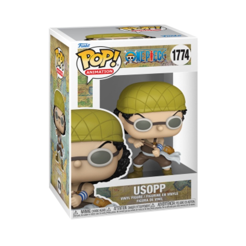 Usopp (2024) Funko Pop! Animation: One Piece - Collectible Straw Hat Pirates Marksman Vinyl Figure #1774 in Display Box Protector Case
