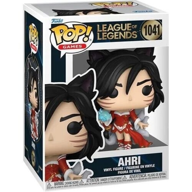 Ahri Funko Pop! Games League of Legends - Approx. 4 1/4" Collectible Vinyl Figure #1041 with Display Box Protector Case