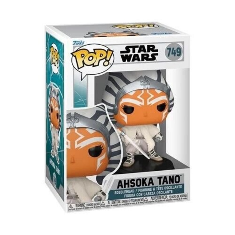 Ahsoka Tano Funko Pop! Star Wars - Approx. 4 3/4" Collectible Vinyl Figure #749 with Display Box Protector Case