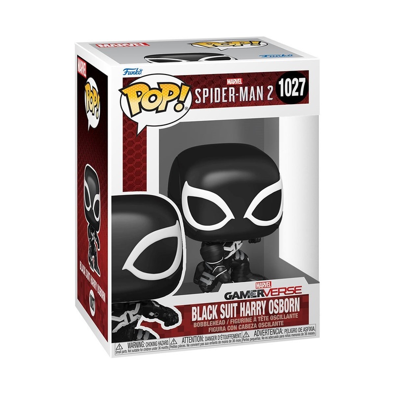 Black Suit Harry Osborn Funko Pop! Marvel Spider-Man 2 Gamer Verse - Approx. 3 1/4" Collectible Bobblehead Figure #1027 with Display Box Protector Case