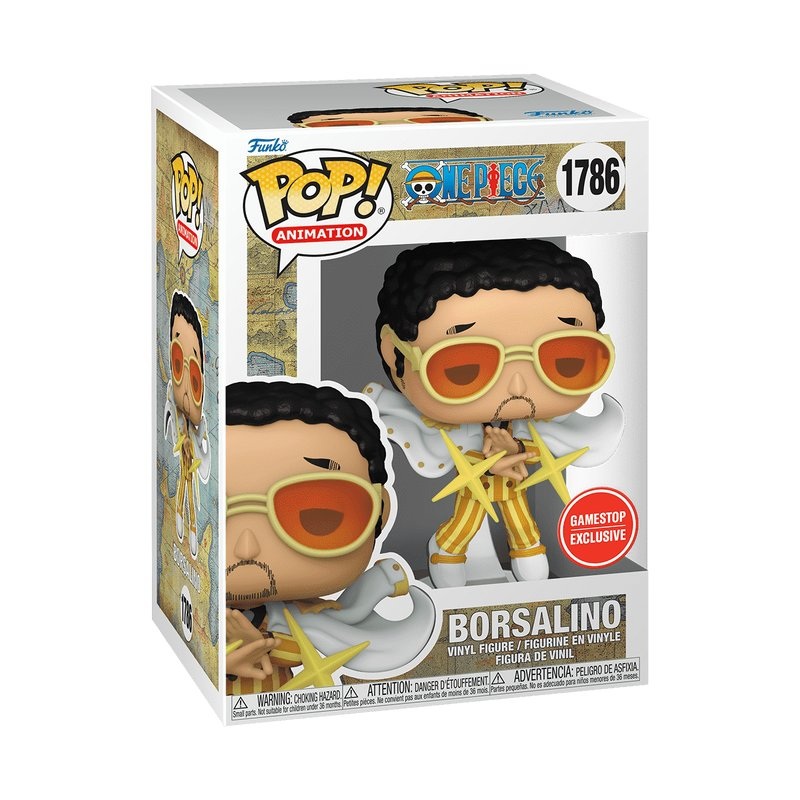 Borsalino Funko Pop! Animation One Piece - Approx. 4.45" Collectible GameStop Exclusive Marine Admiral Vinyl Figure #1786 with Display Box Protector Case