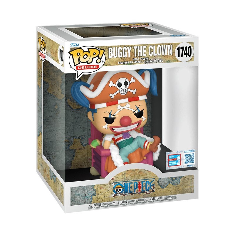 Buggy The Clown #1740 Funko Pop! Deluxe: One Piece - NYCC 2024 Exclusive - Approx. 5.15" Collectible Limited Edition Vinyl Figure