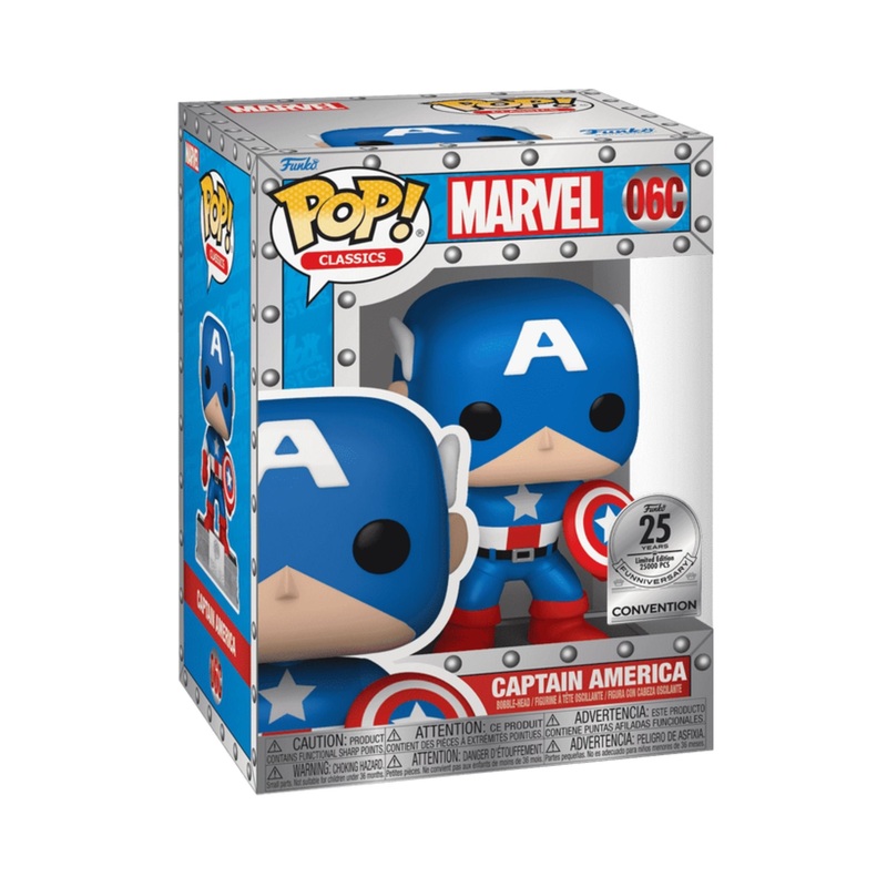 Captain America #06C Funko Pop! Classic Marvel 25th Funniversary Limited Edition - Approx. 4.35" Collectible Bobblehead Figure
