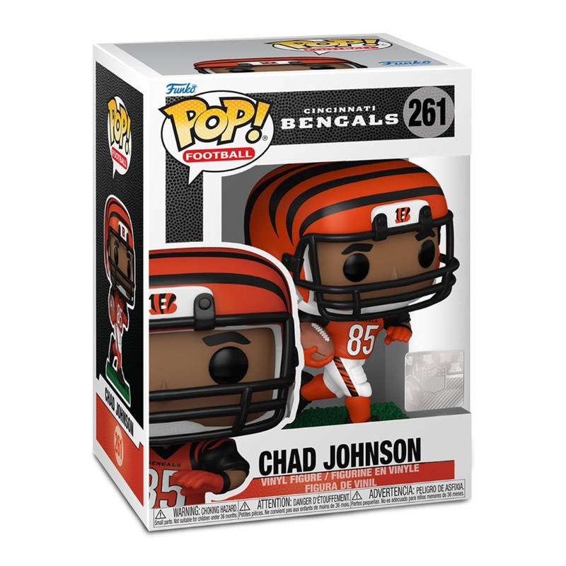 Chad Johnson Funko Pop! Football: NFL Legends Cincinnati Bengals - Approx. 3 3/4" Collectible Vinyl Figure #261 with Display Box Protector Case