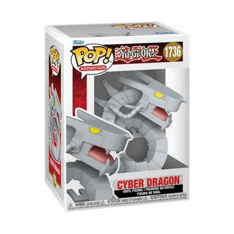 Cyber Dragon Funko Pop! Animation: Yu-Gi-Oh - Approx. 4 1/2" Collectible Vinyl Figure #1736 with Display Box Protector Case