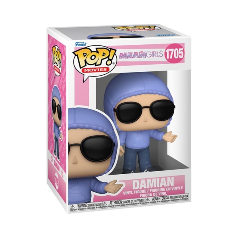 Damian Funko Pop! Movies: Mean Girls - Approx. 4" Collectible Vinyl Figure #1705 with Display Box Protector Case