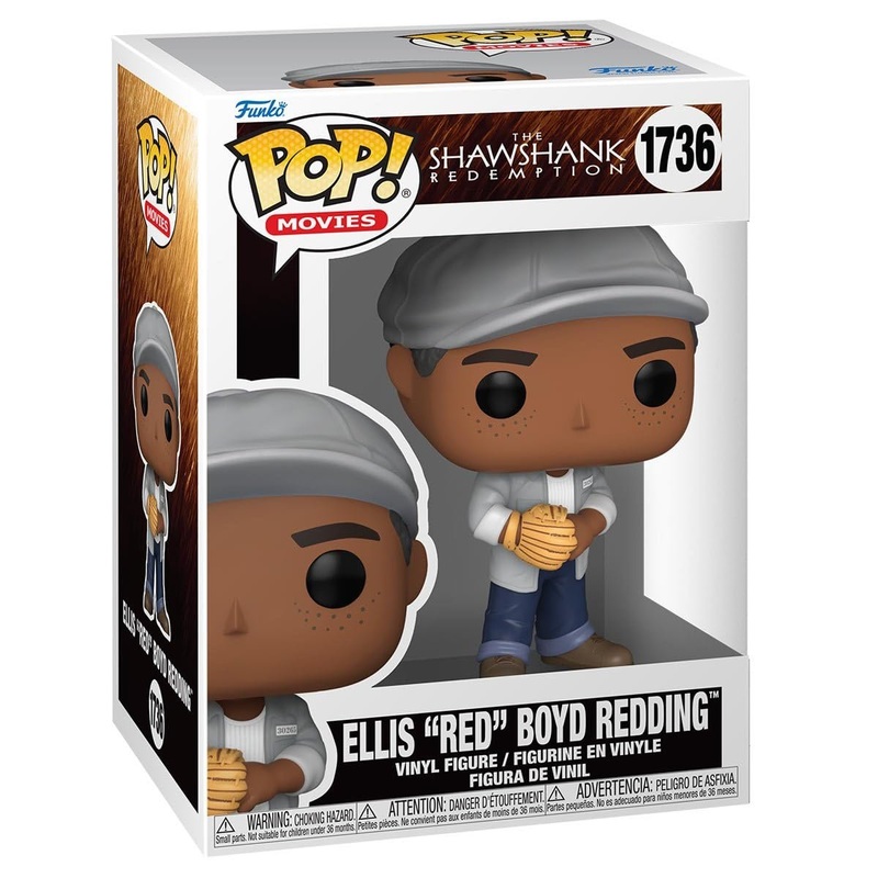 Ellis 'Red' Boyd Redding Funko Pop! Movies: The Shawshank Redemption - Approx. 4" Collectible Vinyl Figure #1736 with Display Box Protector Case