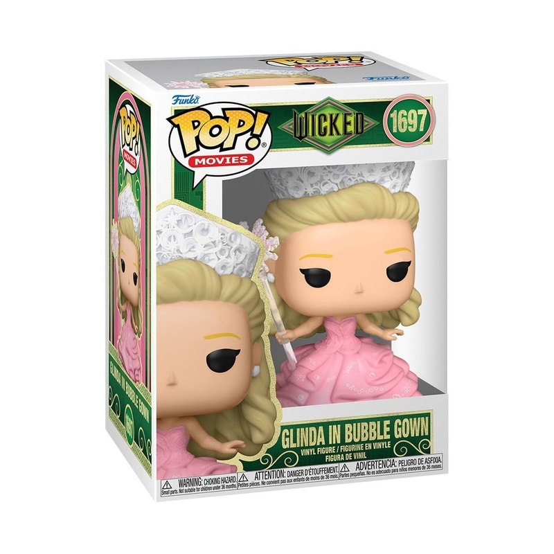 Glinda in Bubble Gown Funko Pop! Movies Wicked Part 1 - Approx. 4 3/4" Collectible Vinyl Figure #1697 with Display Box Protector Case