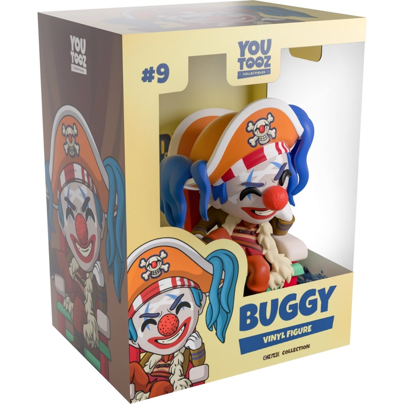 King Buggy Youtooz One Piece Collection - Approx. 4.2" Collectible Vinyl Figure #9 with Window Display Box
