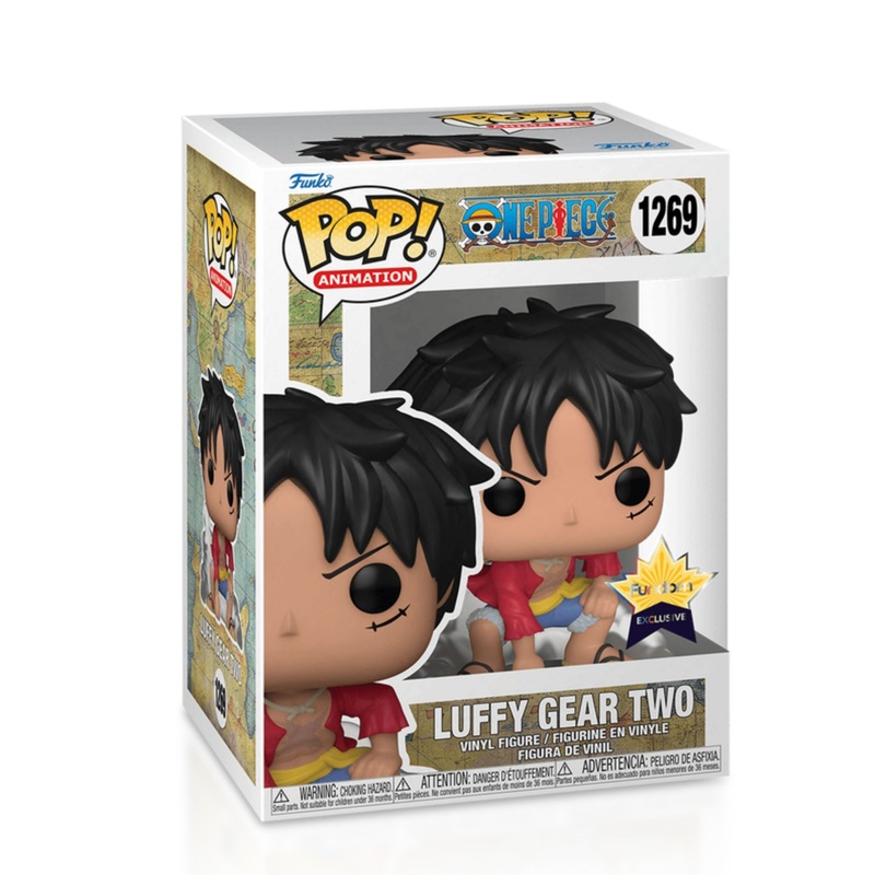 Luffy Gear Two Funko Pop! Animation One Piece - Approx. 3.85" Collectible Exclusive Vinyl Figure #1269 with Display Box Protector Case