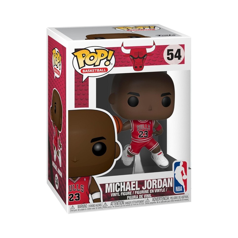Michael Jordan Funko Pop! Basketball NBA Bulls - Approx. 3 3/4" Collectible Vinyl Figure #54 with Display Box Protector Case