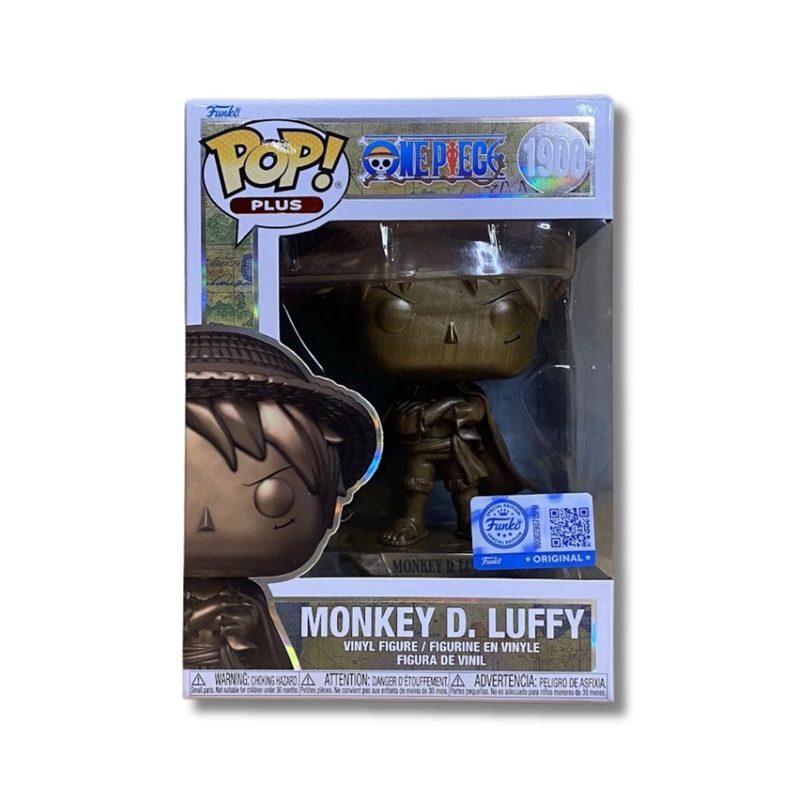 Monkey D. Luffy Statue Bronze #1900 Funko Pop! Plus TV Animation One Piece 25th - Approx. 5.15" Collectible Exclusive Vinyl Figure