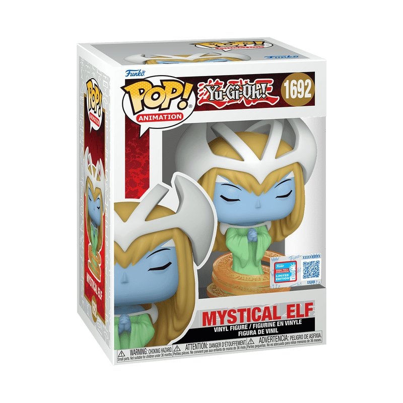 Mystical Elf Funko Pop! Animation Yu-Gi-Oh! - NYCC 2024 Exclusive Shared Sticker - Approx. 4.35" Collectible Vinyl Figure #1692 with Display Box Protector Case