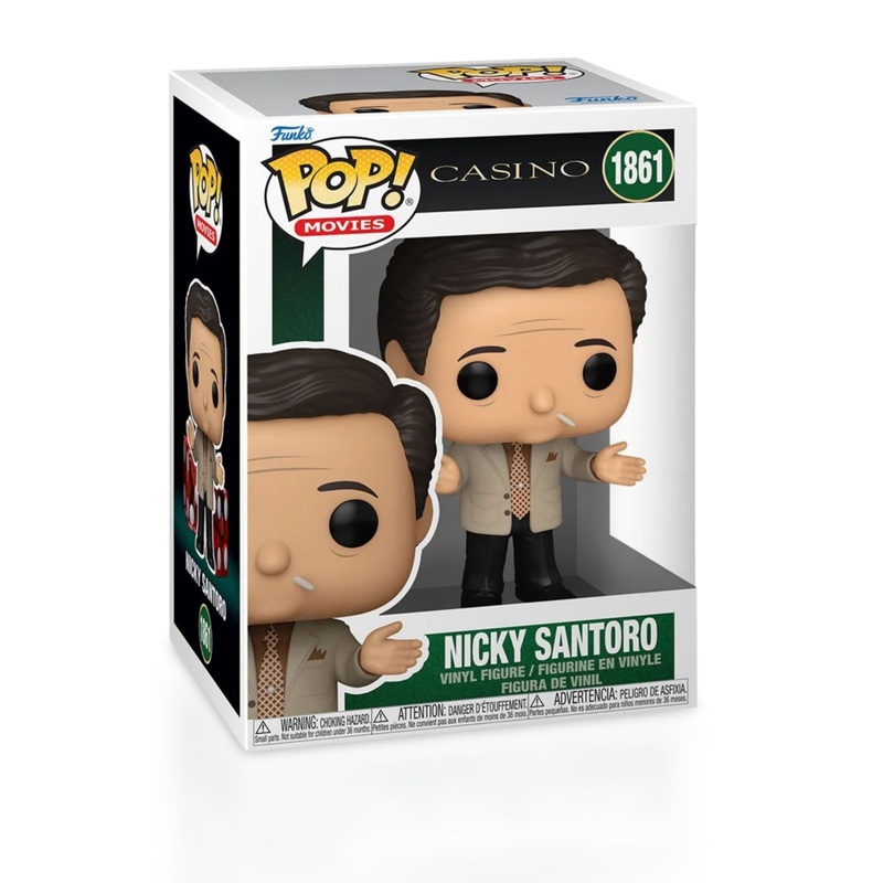 Nicky Santoro Funko Pop! Movies Casino - Approx. 4" Collectible Vinyl Figure #1861 with Display Box Protector Case