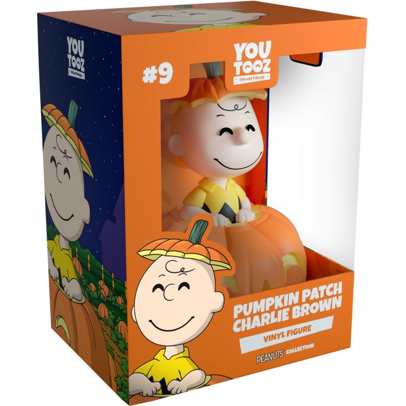 Pumpkin Patch Charlie Brown Youtooz Peanuts Collection - Approx. 4.5" Collectible Vinyl Figure #9 with Window Display Box