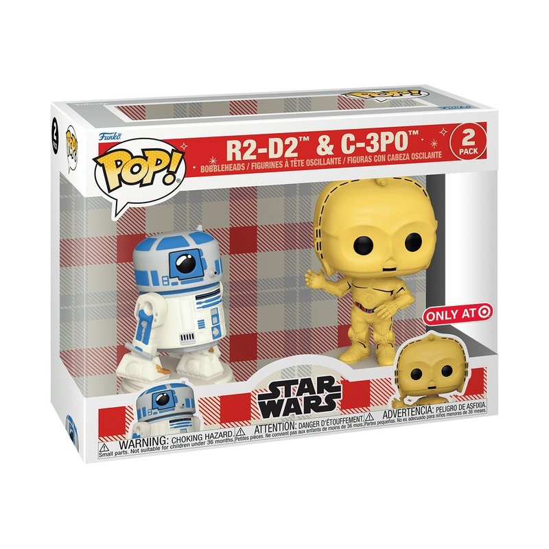 R2-D2 & C-3PO Funko Pop! Star Wars - 2-Pack of Approx. 3.55" and 4.45" Collectible Bobbleheads Figures