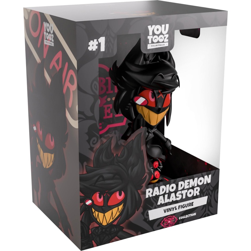 Radio Demon Alastor Youtooz Hazbin Hotel Collection - Approx. 5.3" Collectible Vinyl Figure #1 with Window Display Box