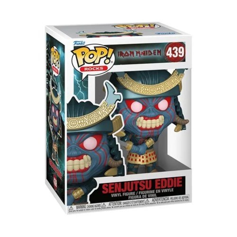 Senjutsu Eddie Funko Pop! Rocks Iron Maiden - Approx. 4 3/4" Collectible Vinyl Figure #439 with Display Box Protector Case