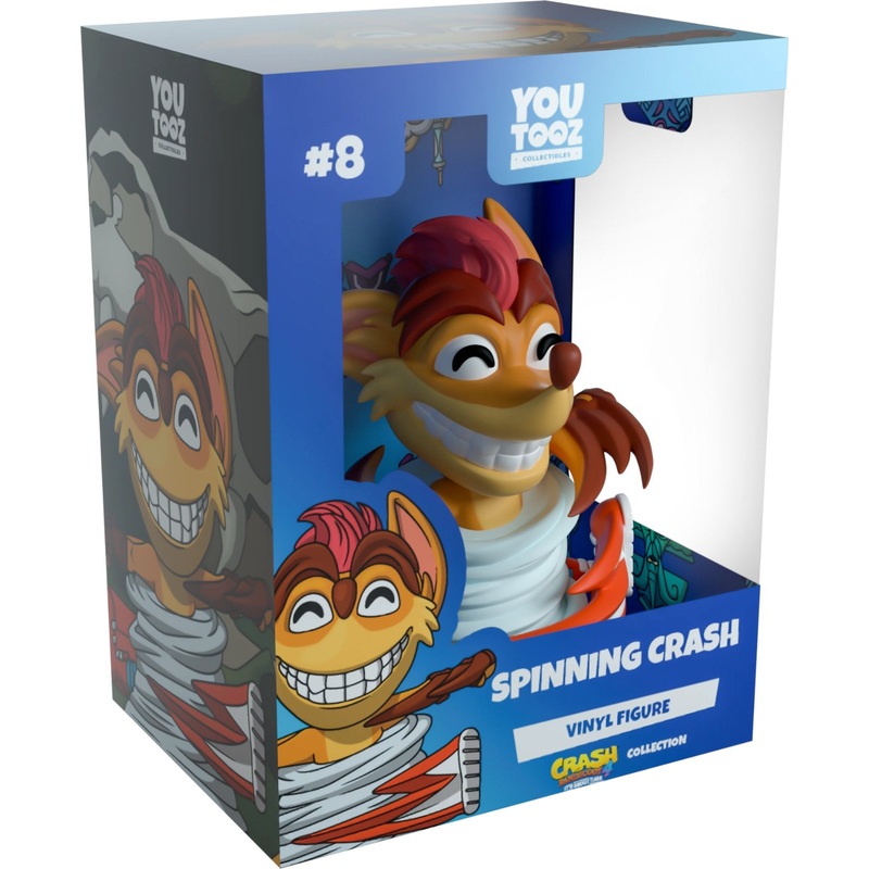 Spinning Crash Youtooz Crash Bandicoot 4: It's About Time Collection - Approx. 4.2" Collectible Vinyl Figure #8 with Window Display Box