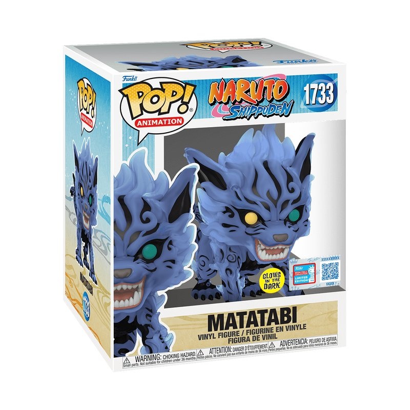 Super Matatabi #1733 Funko Pop! Animation Naruto Shippuden - NYCC 2024 Exclusive - Approx. 5.85" Collectible Glows In The Dark Limited Edition Super Vinyl Figure