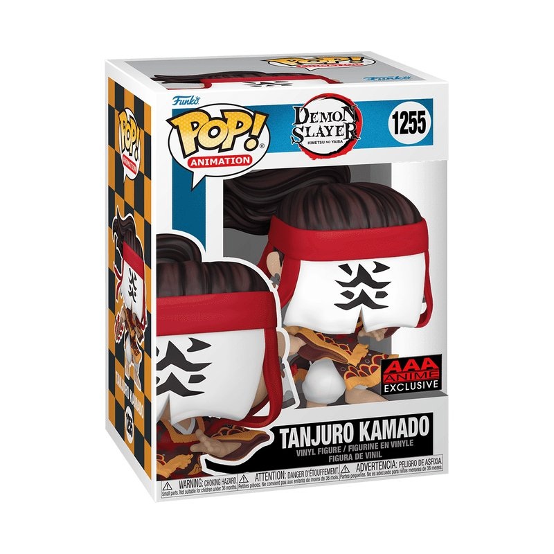 Tanjuro Kamado Funko Pop! Animation Demon Slayer - Approx. 4.06" AAA Anime Exclusive Collectible Vinyl Figure #1255 with Display Box Protector Case
