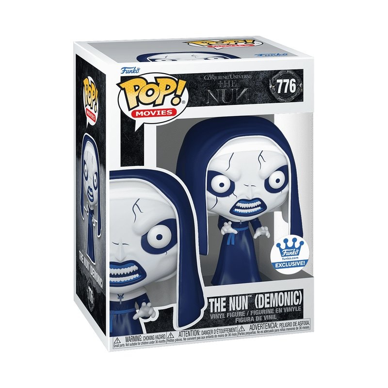 The Nun (Moonlit Demonic) Funko Pop! Movies The Conjuring Universe - Approx. 3.8" Exclusive Collectible Vinyl Figure #776 with Display Box Protector Case