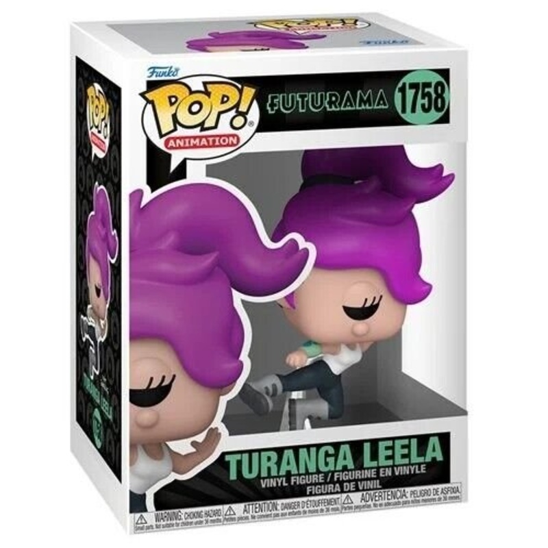 Turanga Leela Funko Pop! Animation Futurama - Approx. 4 3/4" Collectible Vinyl Figure #1758 with Display Box Protector Case