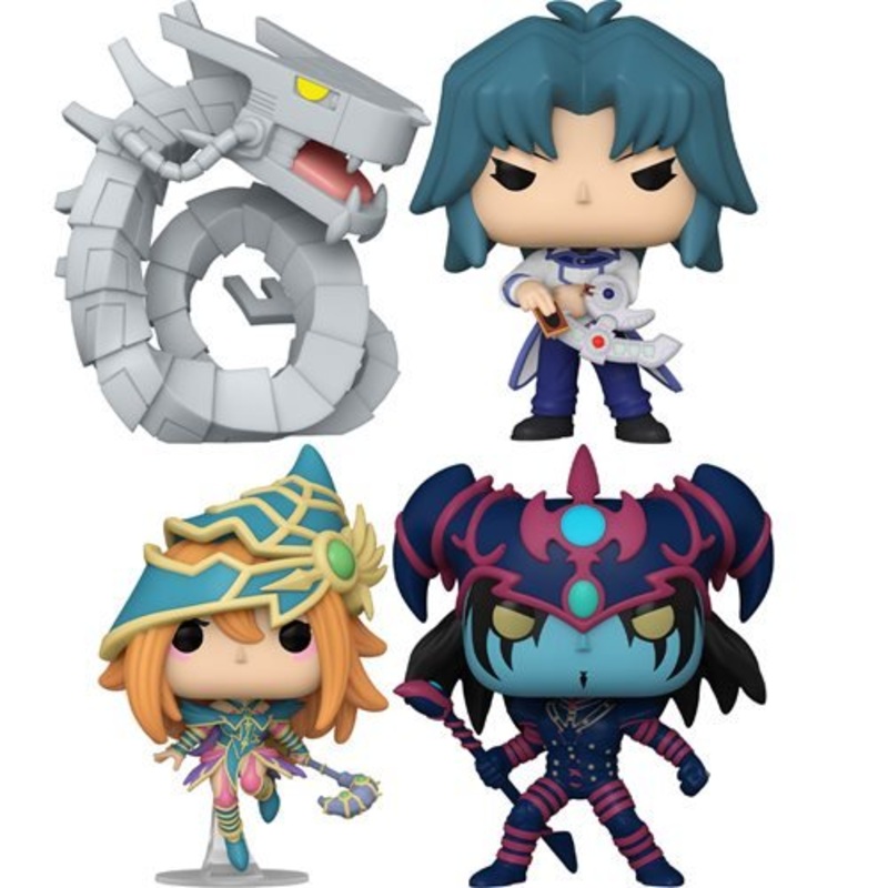 Yu-Gi-Oh Funko Pop! Animation Set of 4  Zane Truesdale #1737, Magician's Valkyria #1735, Magician of Black Chaos #1734, and Cyber Dragon #1736  Collectible Vinyl Figures