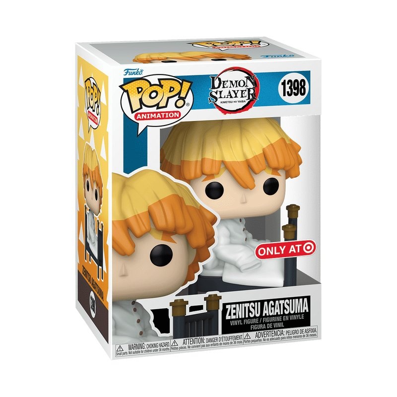 Zenitsu Agatsuma in Bed Funko Pop! Animation Demon Slayer - Only At Target Exclusive - Approx. 4.25" Collectible Vinyl Figure #1398 with Display Box Protector Case
