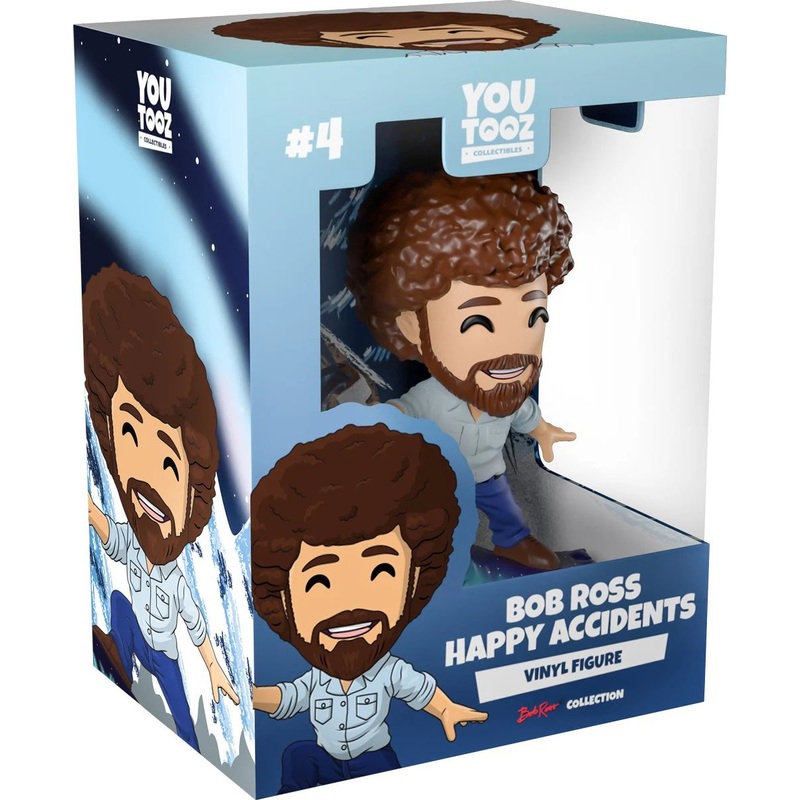 Bob Ross Happy Accidents Youtooz Bob Ross Collection - Approx. 5" Collectible Vinyl Figure #4 with Window Display Box