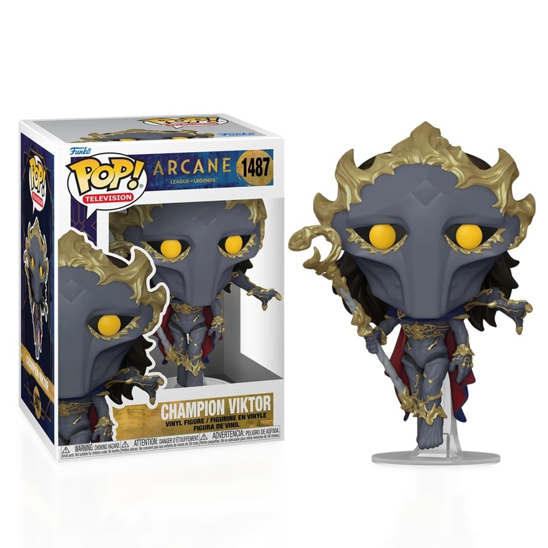 Champion Viktor Funko Pop! Television Arcane: League of Legends - Approx. 5 1/4" Collectible Vinyl Figure #1487 # Bundled with Display Box Protector Case