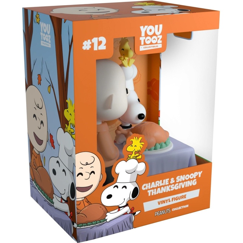 Charlie and Snoopy Thanksgiving Youtooz Peanuts Collection - Approx. 3.7" Collectible Vinyl Figure #12 with Window Display Box