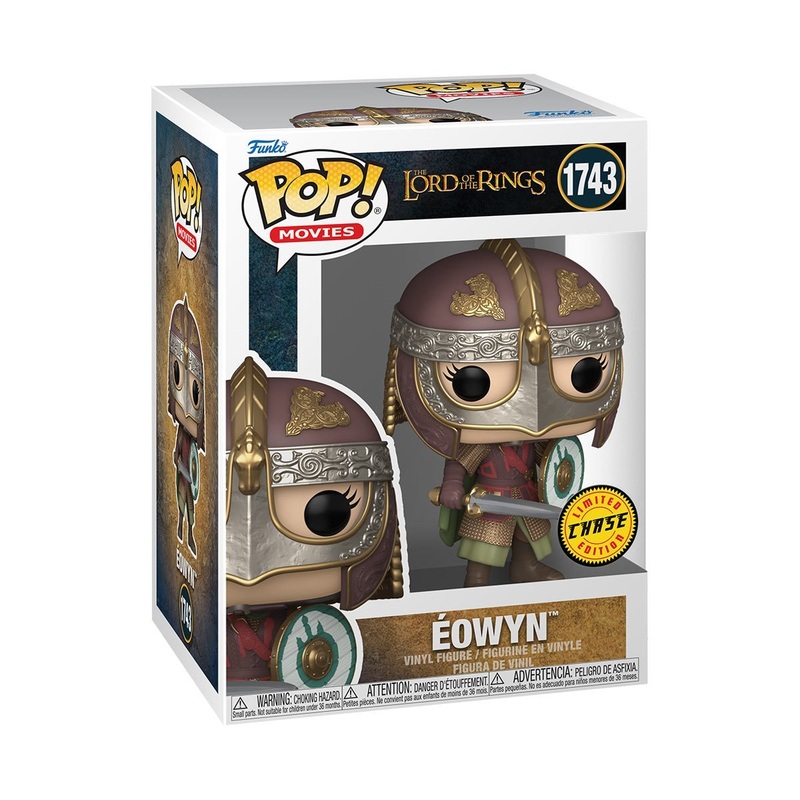 Eowyn (Battle) Funko Pop! Movies The Lord of the Rings - Approx. 3 3/4" Collectible CHASE Limited Edition Vinyl Figure #1743 with Display Box Protector Case