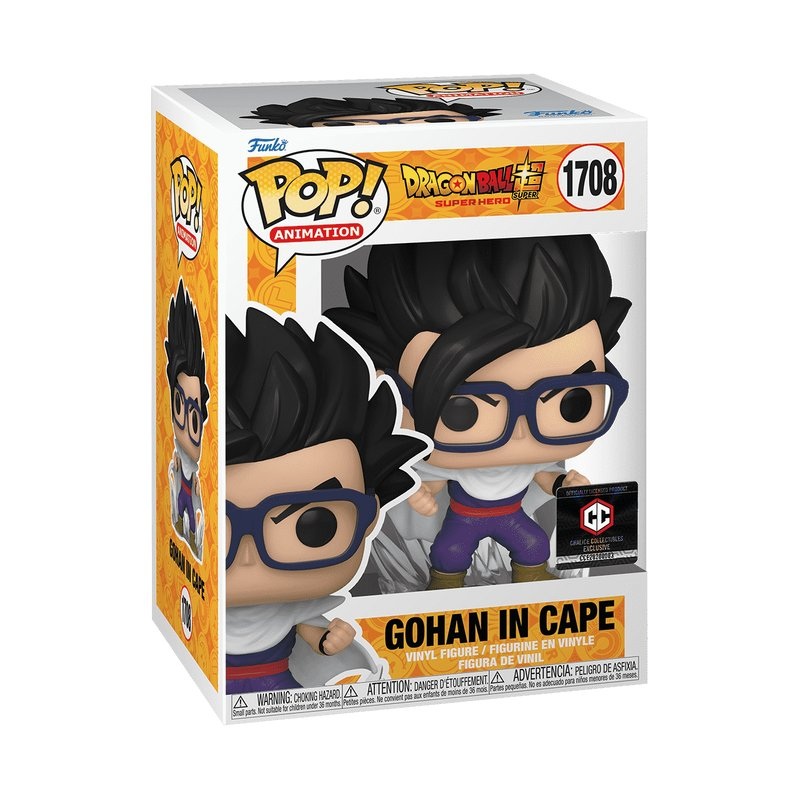 Gohan in Cape #1708 Funko Pop! Animation Dragon Ball Super Hero - Approx. 4.7" Chalice Collectible Exclusive Vinyl Figure