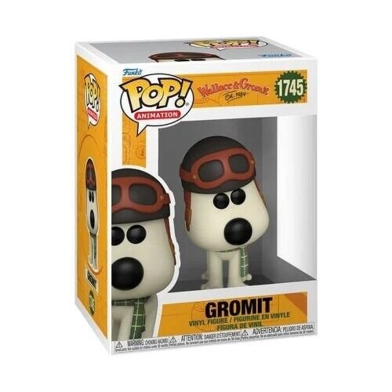 Gromit Funko Pop! Animation Wallace and Gromit Est. 1989 - Approx. 3 1/2" Collectible Vinyl Figure #1745 with Display Box Protector Case