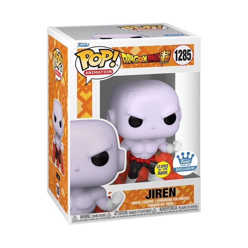 Jiren Funko Pop! Animation Dragon Ball Super Hero - Approx. 3.75" Exclusive Glows In The Dark Vinyl Figure #1285 with Display Box Protector Case
