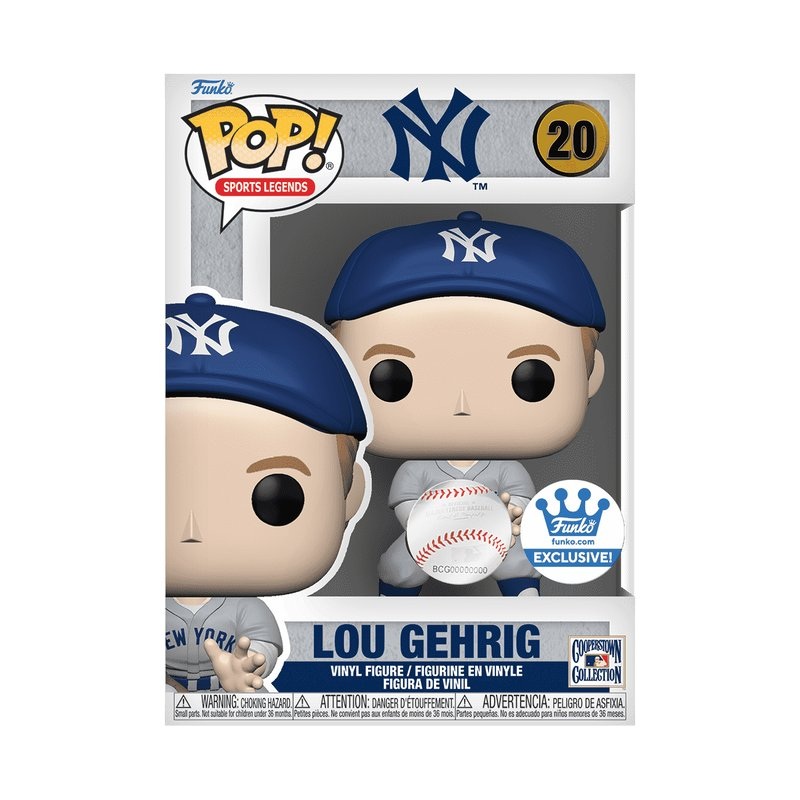 Lou Gehrig (Alternate Uniform) Funko Pop! Sports Legends MLB New York Yankees - Approx. 3.9" Collectible Exclusive Vinyl Figure #20 with Display Box Protector Case