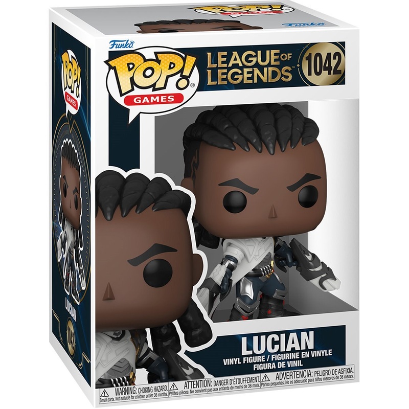 Lucian Funko Pop! Games League of Legends - Approx. 4" Collectible Vinyl Figures #1042 with Display Box Protector Case