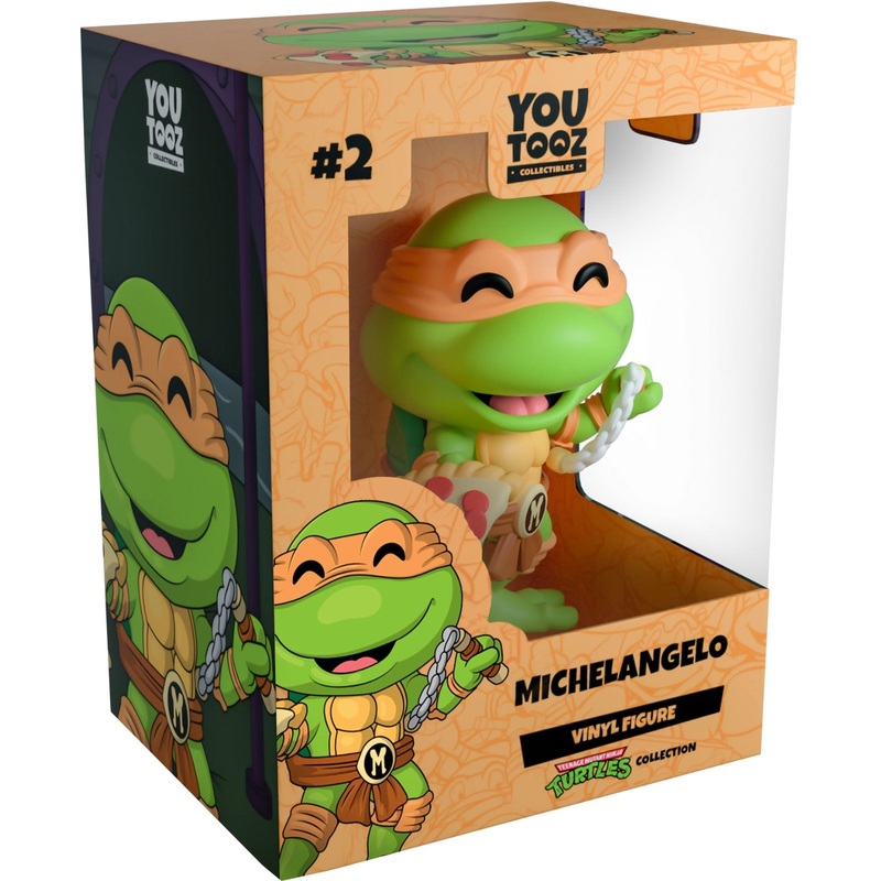 Michelangelo Youtooz The Teenage Mutant Ninja Turtles Collection - 4.2" Collectible Vinyl Figure #2 with Window Display Box