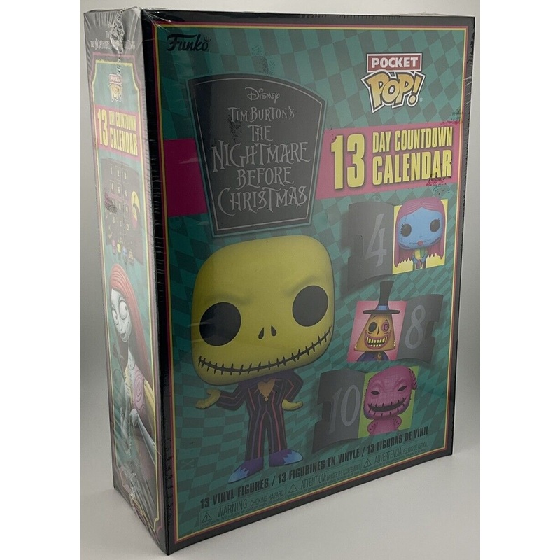New Nightmare Before Christmas FUNKO Advent Calendar 13 Day Black Lite Halloween