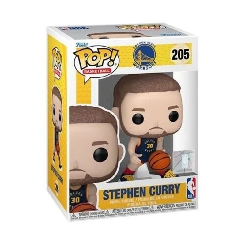 Stephen Curry (City Edition 2024) Funko Pop! NBA Golden State Warriors - Approx. 4" Collectible Vinyl Figures #205 with Display Box Protector Case