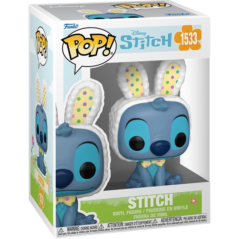 Stitch Funko Pop! Disney Lilo and Stitch Easter - Approx. 4" Collectible Vinyl Figure #1533 with Display Box Protector Case