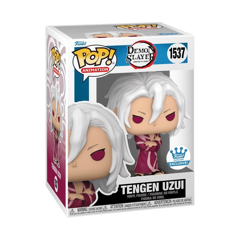 Tengen Uzui in Kimono Funko Pop! Animation Demon Slayer - Approx. 4.2" Collectible Exclusive Vinyl Figure #1537 with Display Box Protector Case