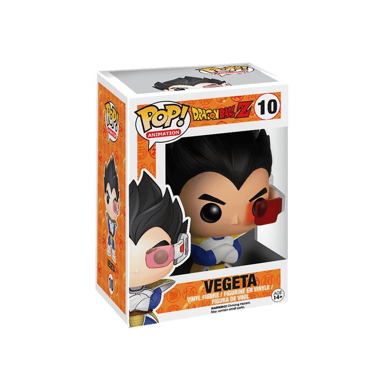 Vegeta with Scouter Funko Pop! Animation Dragon Ball Z - Collectible Vinyl Figure #10 in Window Box Display