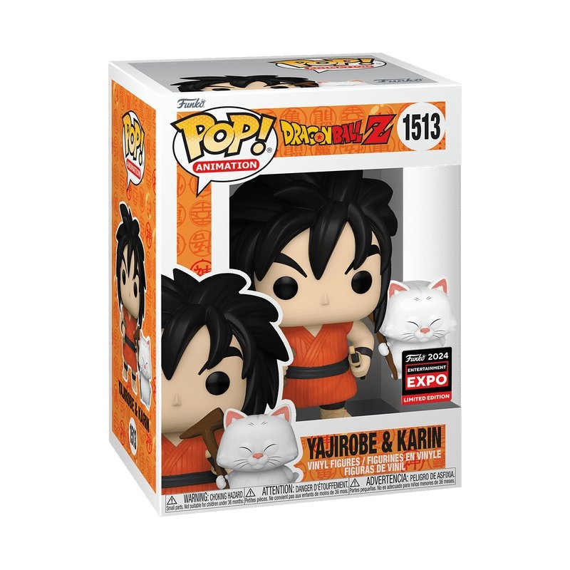 Yajirobe and Karin #1513 Funko Pop! Animation Dragon Ball Z - 2024 Limited Edition Entertainment Expo - Approx. 4.4" and 1.75" Collectible Exclusive Vinyl Figure
