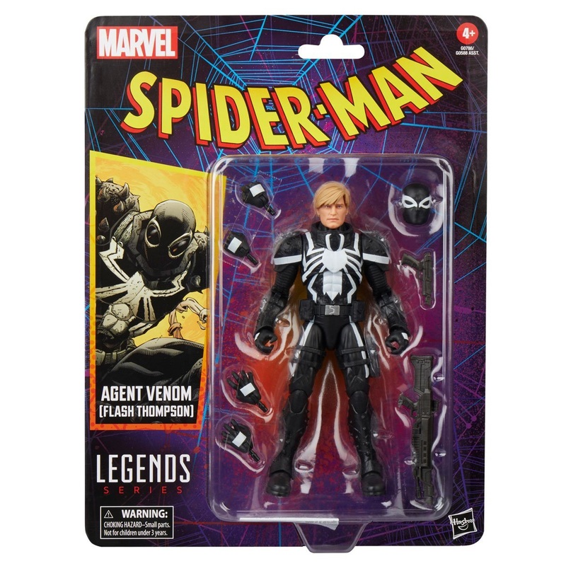 Agent Venom (Flash Thompson) Marvel Legends Series Spider-Man - Collectible 6 Inch Action Figure by Hasbro