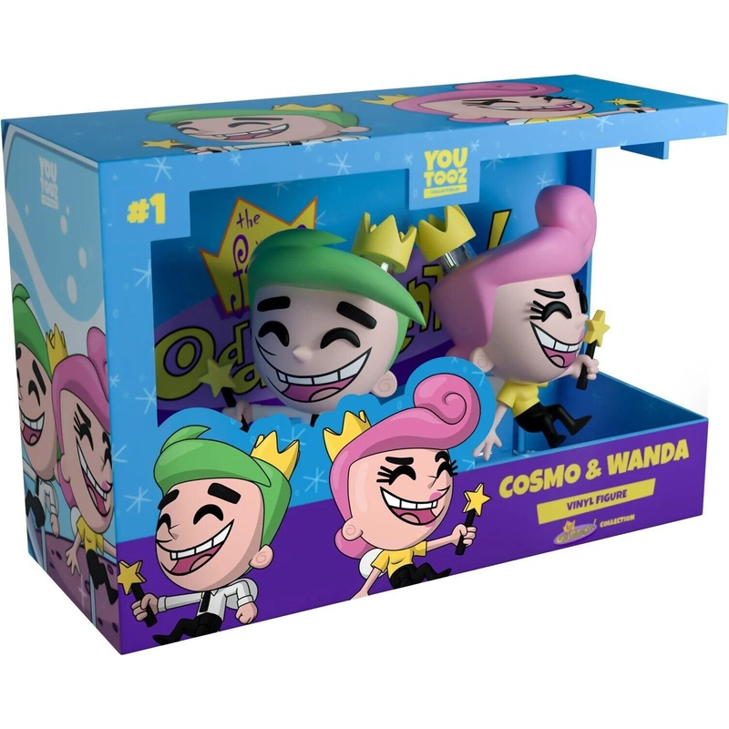 Cosmo and Wanda Youtooz Fairly OddParents Collection - 5.1" Collectible Vinyl Figure #1 in Window Display Box
