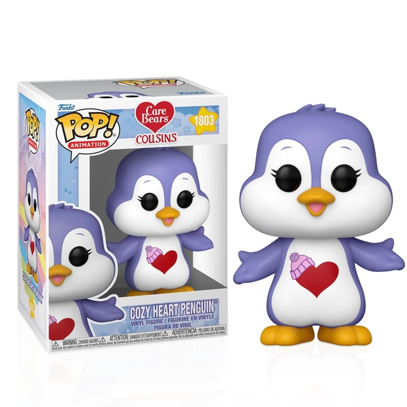 Cozy Heart Penguin Funko Pop! Animation Care Bear Cousins - Approx. 3 3/4" Collectible Vinyl Figure #1803 Bundled with Display Box Protector Case