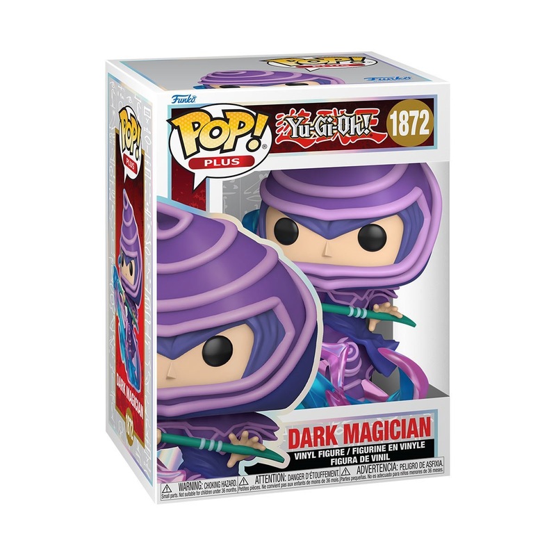 Dark Magician (Attack) Funko Pop! Plus Yu-Gi-Oh! - Approx. 3 3/4" Collectible Vinyl Figure #1872 with Display Box Protector Case