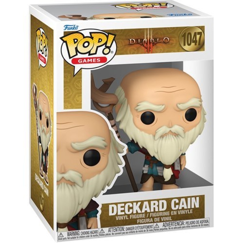 Deckard Cain Funko Pop! Games Diablo 3 - Approx. 3 3/4" Collectible Vinyl Figure #1047 with Display Box Protector Case
